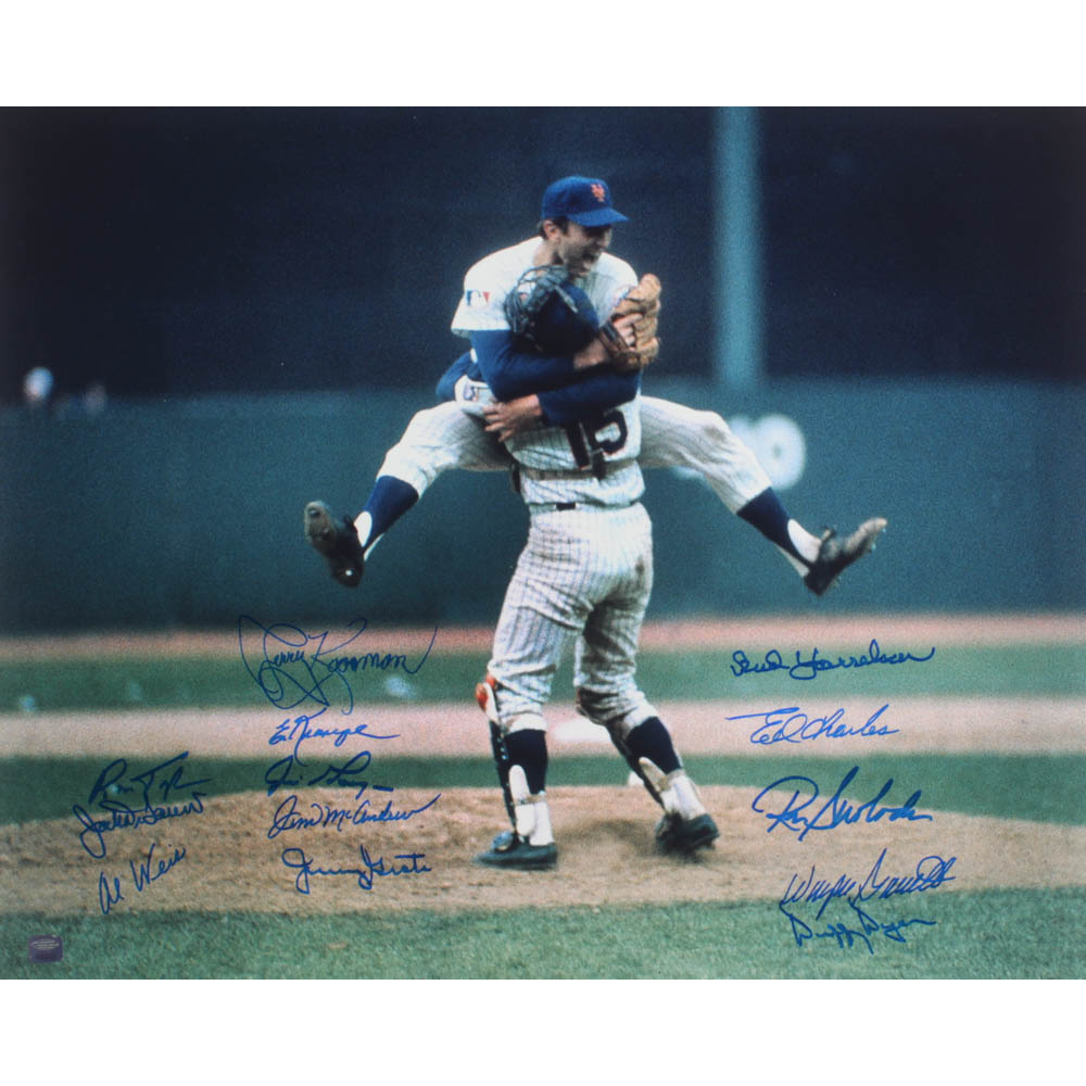 1969 Mets 16x20 Photo Team-Signed by (13) with Bud Harrelson, Ron ...