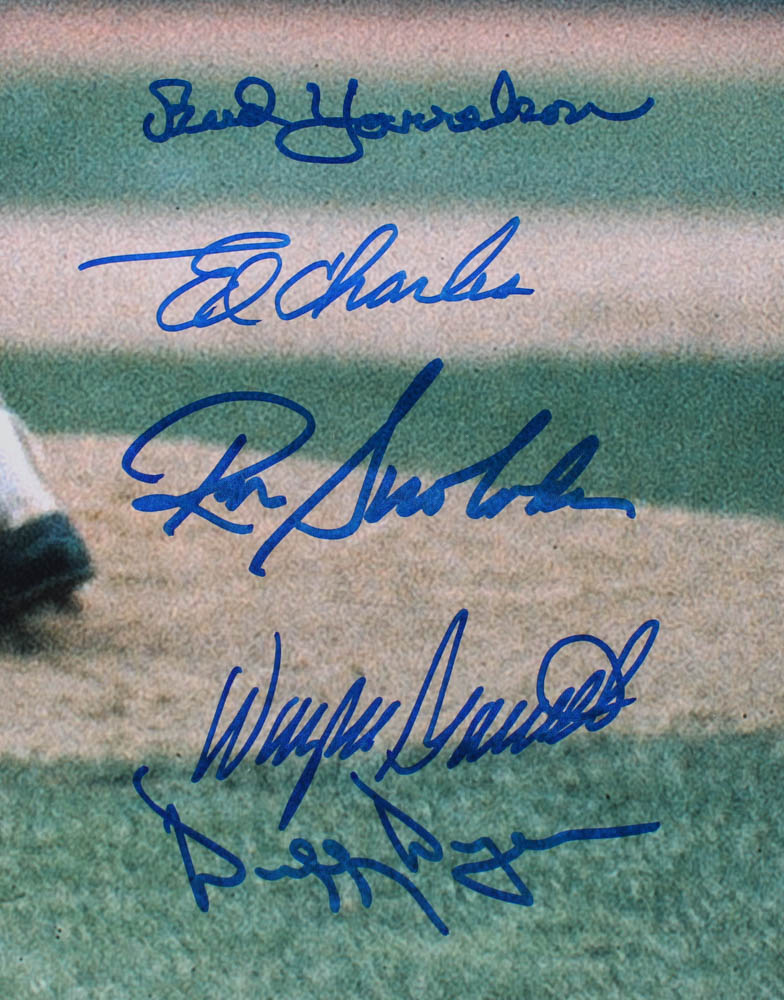 1969 Mets 16x20 Photo Team-Signed by (13) with Bud Harrelson, Ron Swoboda, Wayne Garrett, Duffy Dyer, Jerry Koosman (JPS Hologram) at PristineAuction.com 1969 Mets 16x20 Photo Team-Signed by (13) with Bud Harrelson, Ron Swoboda, Wayne Garrett, Duffy Dyer, Jerry Koosman (JPS Hologram) at PristineAuction.com