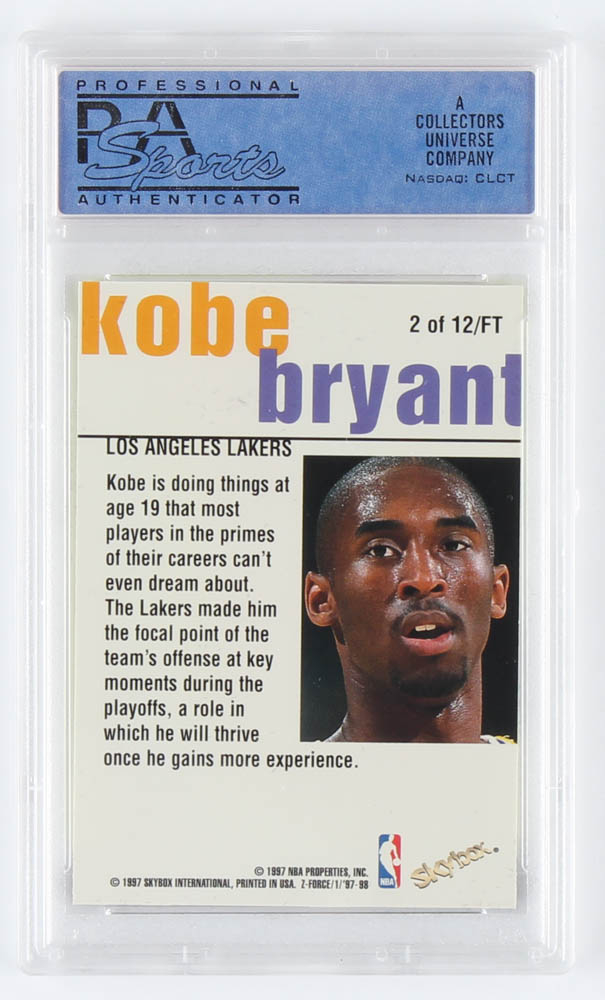 Kobe Bryant 1996 Z-Force Fast Track #2 (PSA 8) | Pristine Auction