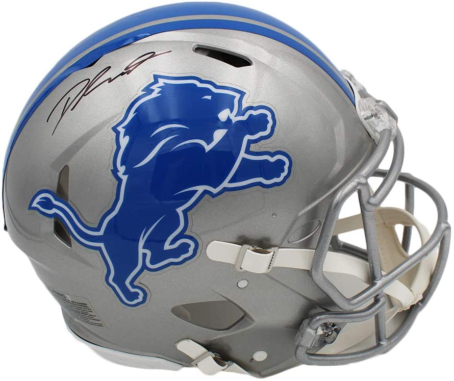 D'Andre Swift Signed Lions Full-Size Authentic On-Field Speed Helmet (Fanatics Hologram) at PristineAuction.com D'Andre Swift Signed Lions Full-Size Authentic On-Field Speed Helmet (Fanatics Hologram) at PristineAuction.com