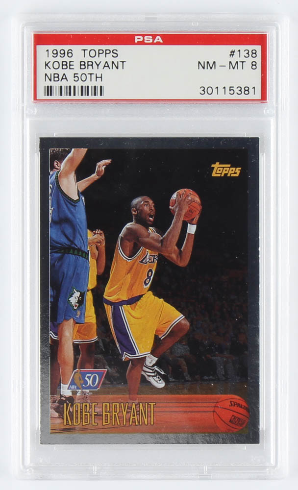 Kobe Bryant 1996-97 Topps NBA at 50 #138 (PSA 8) at PristineAuction.com Kobe Bryant 1996-97 Topps NBA at 50 #138 (PSA 8) at PristineAuction.com