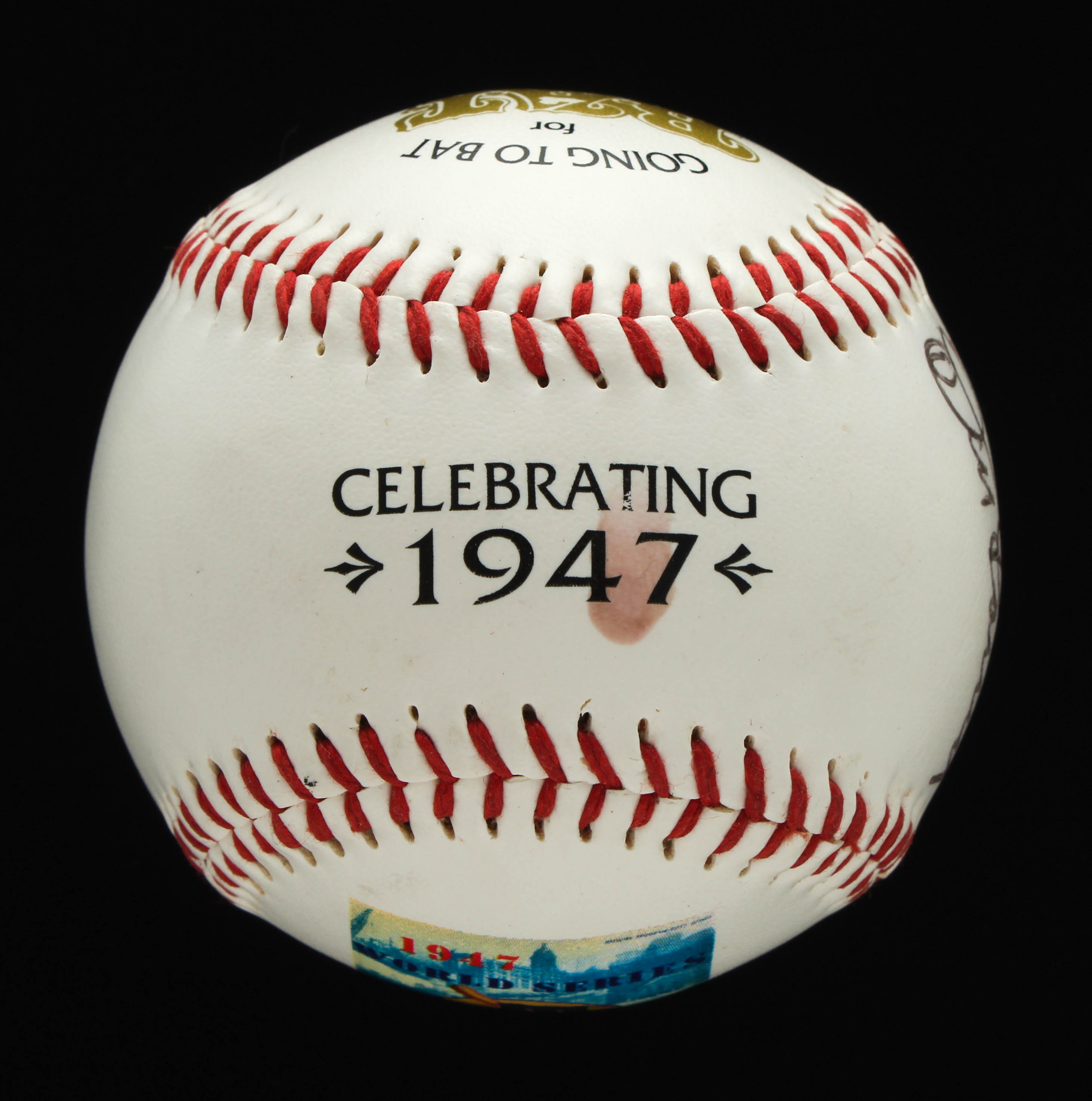 1947 World Series Commemorative Baseball Signed By (4) with Don Larsen, Bobby Murcer, Duke Snider, & Tom Henrich (JSA COA) at PristineAuction.com 1947 World Series Commemorative Baseball Signed By (4) with Don Larsen, Bobby Murcer, Duke Snider, & Tom Henrich (JSA COA) at PristineAuction.com