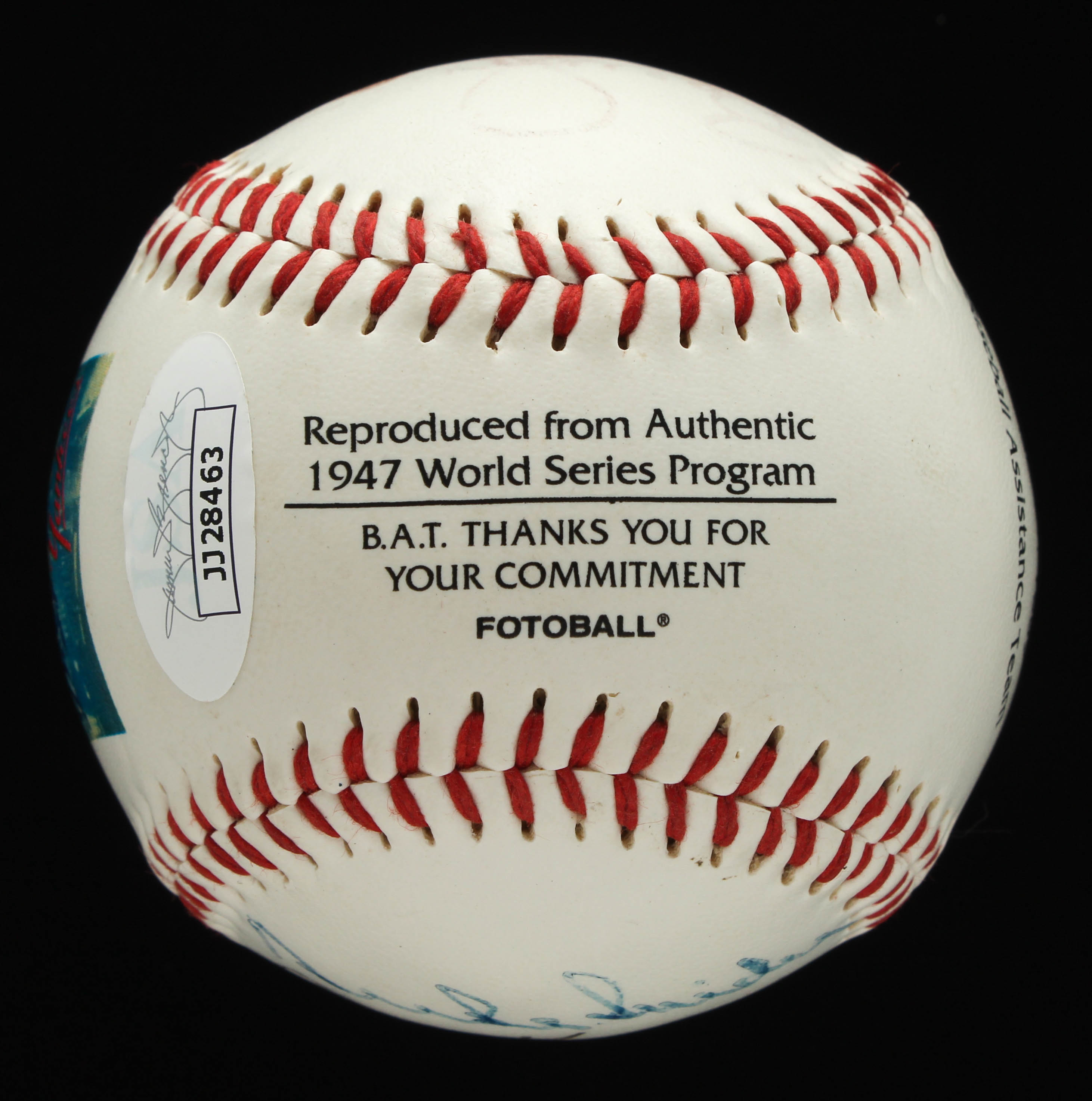 1947 World Series Commemorative Baseball Signed By (4) with Don Larsen, Bobby Murcer, Duke Snider, & Tom Henrich (JSA COA) at PristineAuction.com 1947 World Series Commemorative Baseball Signed By (4) with Don Larsen, Bobby Murcer, Duke Snider, & Tom Henrich (JSA COA) at PristineAuction.com