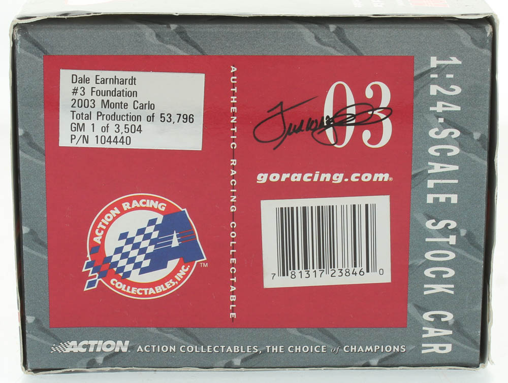 Dale Earnhardt Sr. LE #3 Foundation 2003 Monte Carlo 1:24 Scale Die Cast Car at PristineAuction.com Dale Earnhardt Sr. LE #3 Foundation 2003 Monte Carlo 1:24 Scale Die Cast Car at PristineAuction.com