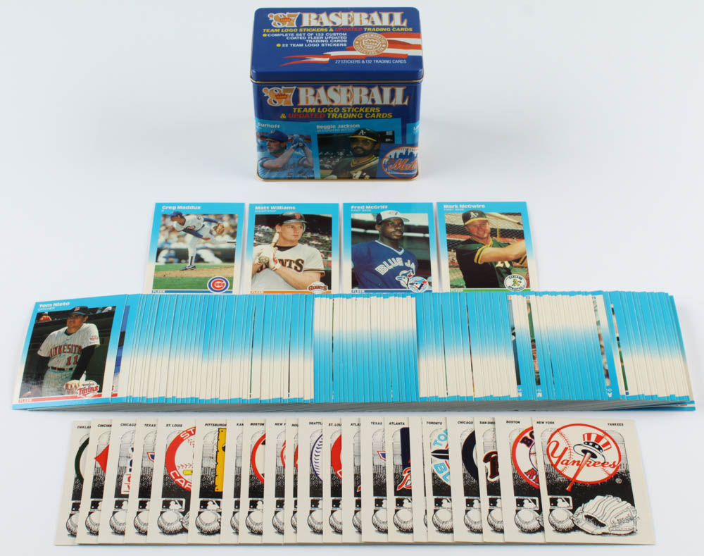 1988 Fleer Baseball Logo Stickers & Trading Cards - Vintage 80s Baseball Collectible Wax Pack