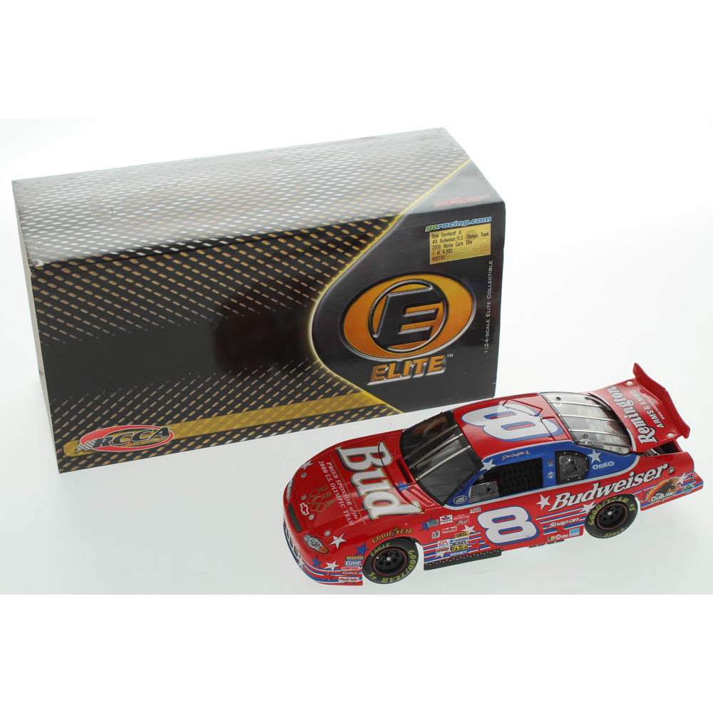 Dale Earnhardt Jr. LE #8 Budweiser / U.S. Olympic Team 2000 Monte Carlo Elite 124 Scale Die Cast Car Pristineauction.com