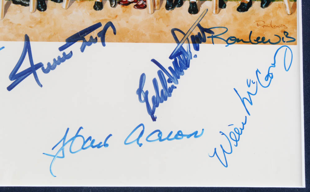 500 Home Run Club 13x15 Custom Framed Print Signed by (8) with Ted Williams, Hank Aaron, Willie Mays, Reggie Jackson (JSA ALOA) at PristineAuction.com 500 Home Run Club 13x15 Custom Framed Print Signed by (8) with Ted Williams, Hank Aaron, Willie Mays, Reggie Jackson (JSA ALOA) at PristineAuction.com