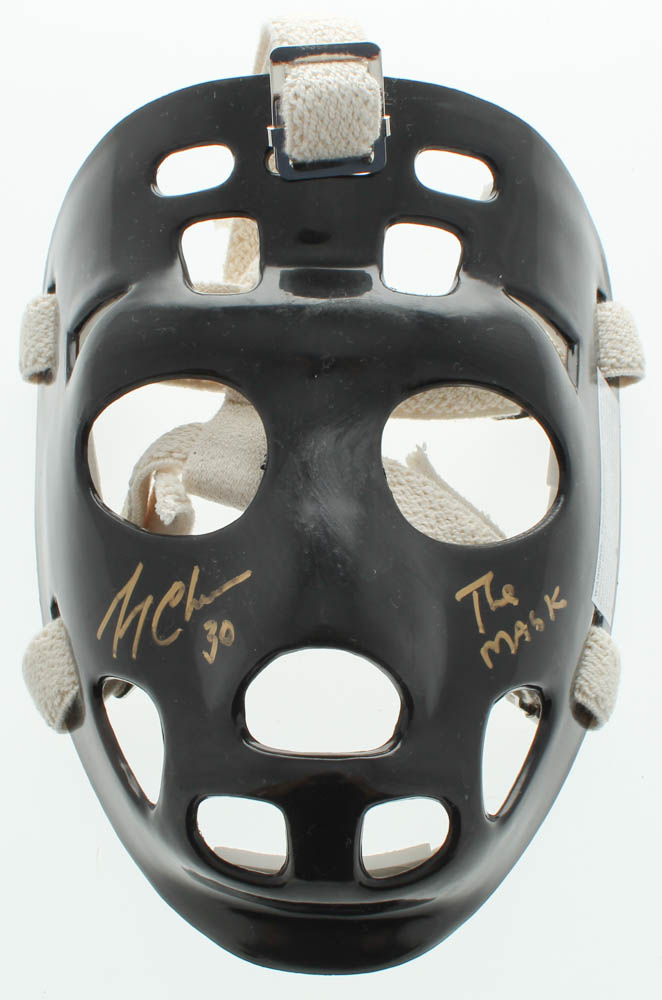 Gerry Cheevers Signed Full-Size Throwback Goalie Mask Inscribed "The Mask" (Schwartz COA) at PristineAuction.com Gerry Cheevers Signed Full-Size Throwback Goalie Mask Inscribed "The Mask" (Schwartz COA) at PristineAuction.com