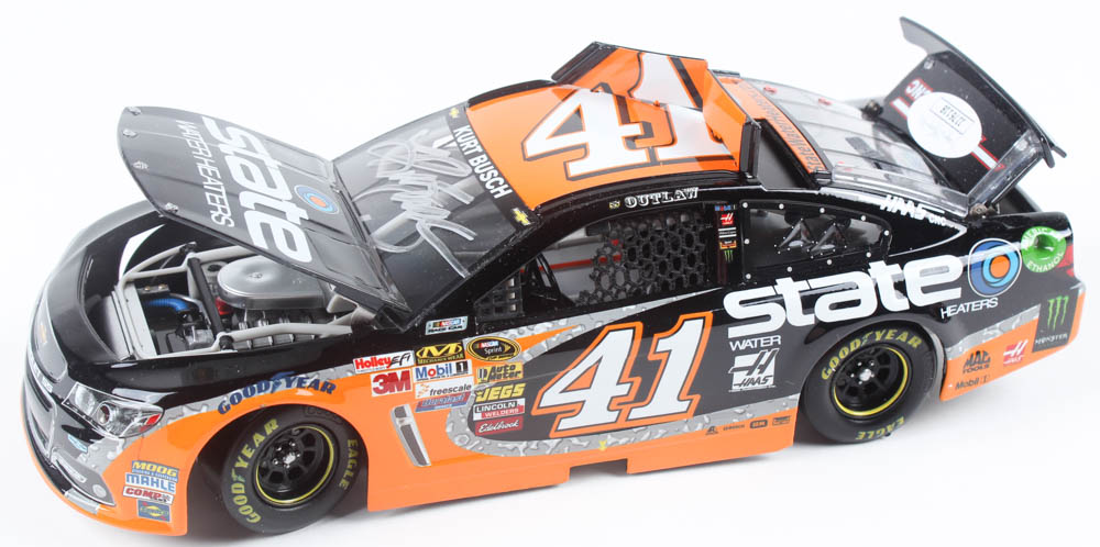 Kurt Busch Signed LE #41 State Water Heaters 2014 Chevy SS 1:24 Diecast Car (JSA COA) at PristineAuction.com Kurt Busch Signed LE #41 State Water Heaters 2014 Chevy SS 1:24 Diecast Car (JSA COA) at PristineAuction.com