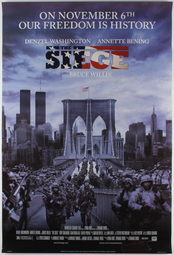 "The Siege" 27x40 Movie Poster at PristineAuction.com "The Siege" 27x40 Movie Poster at PristineAuction.com