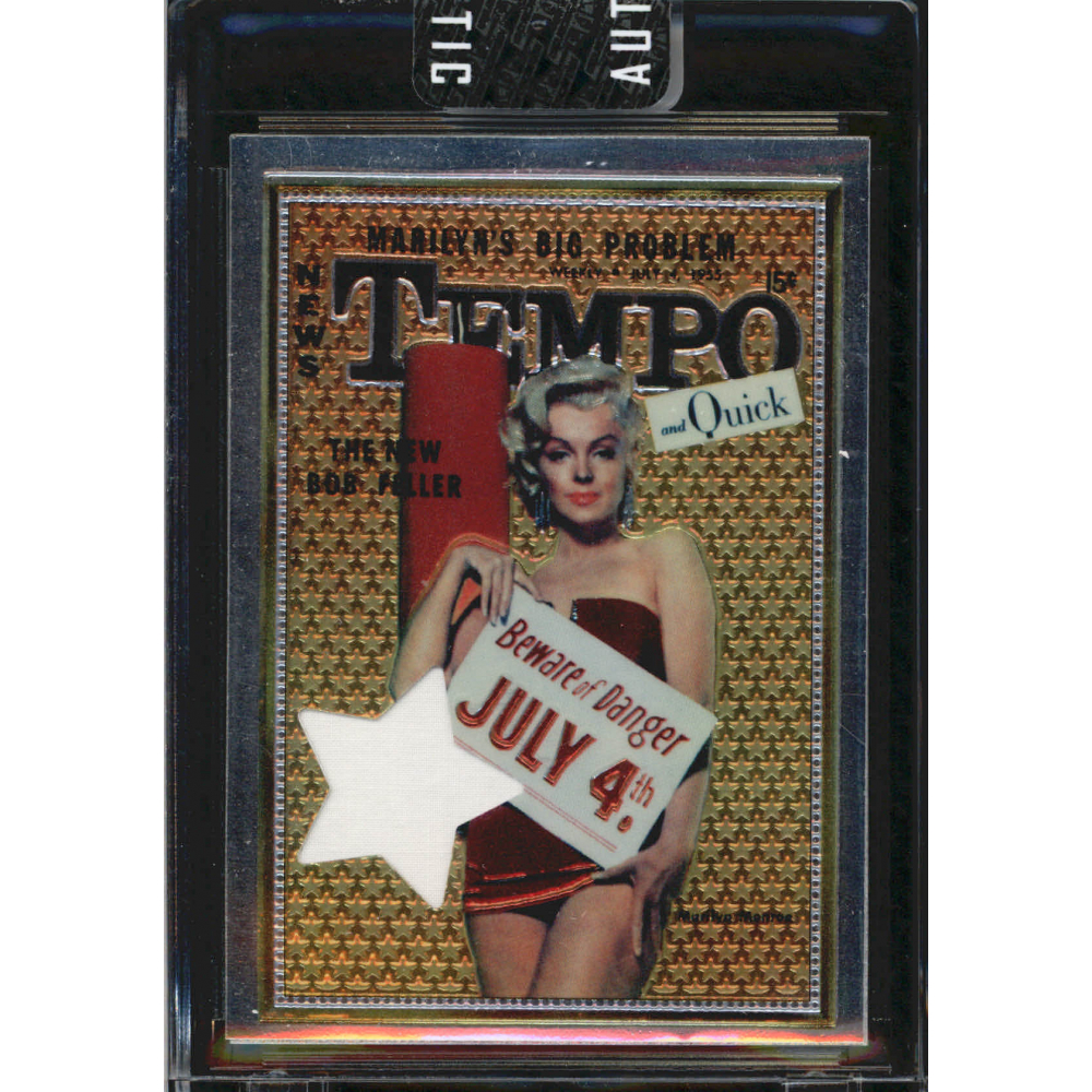 Marilyn Monroe Chrome Insert Card w/ Personally Owned Bed Sheet Swatch ...