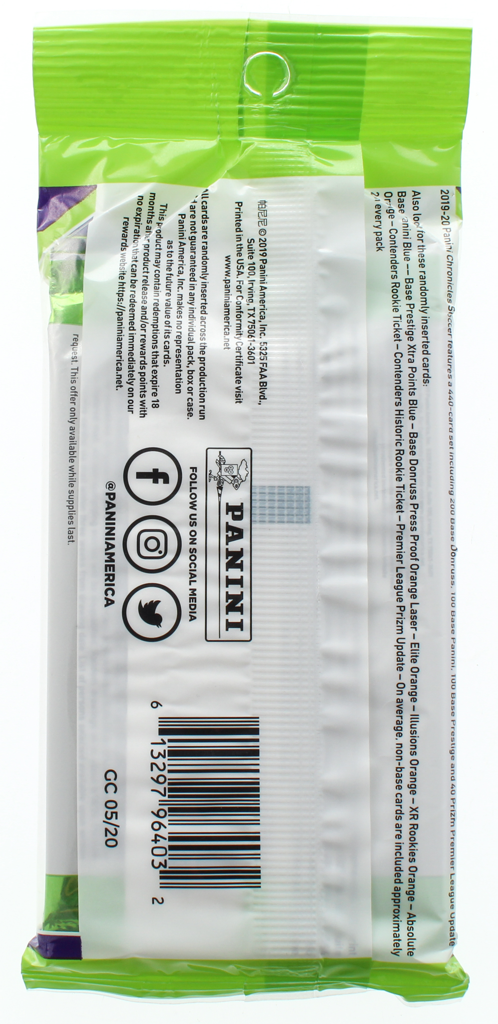 2019 / 20 Panini Chronicles Soccer Multi-Pack Cello Pack of (15) Cards at PristineAuction.com 2019 / 20 Panini Chronicles Soccer Multi-Pack Cello Pack of (15) Cards at PristineAuction.com