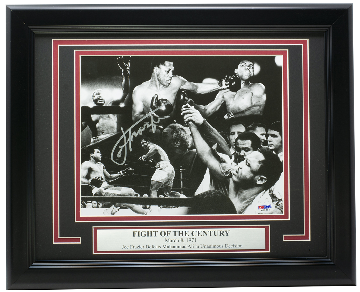 Joe Frazier Signed 11x14 Custom Framed Photo Display (PSA COA) at PristineAuction.com Joe Frazier Signed 11x14 Custom Framed Photo Display (PSA COA) at PristineAuction.com