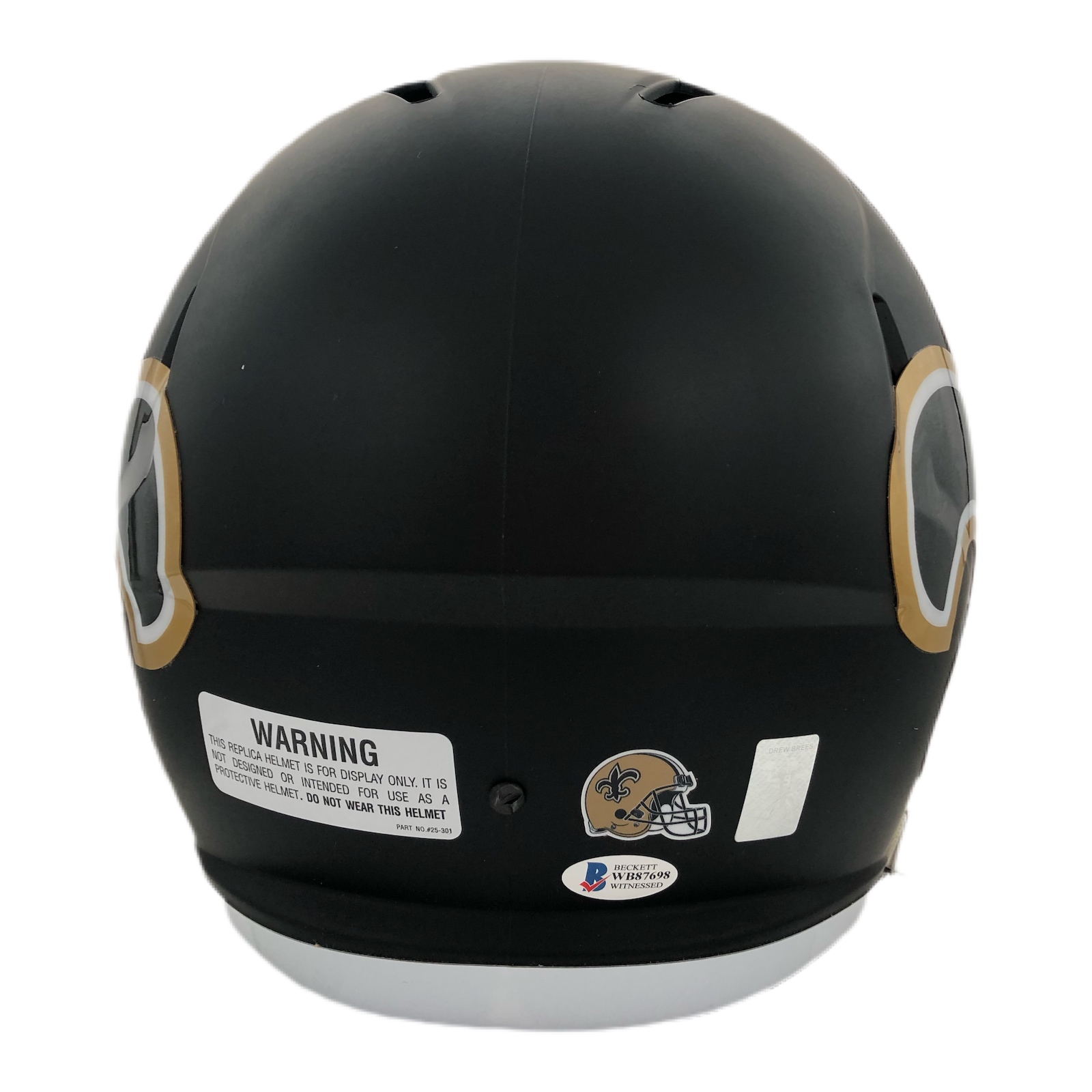 Drew Brees Signed Saints Full-Size AMP Alternate Speed Helmet Inscribed "SB XLIV MVP"(Beckett COA & Brees Hologram) at PristineAuction.com Drew Brees Signed Saints Full-Size AMP Alternate Speed Helmet Inscribed "SB XLIV MVP"(Beckett COA & Brees Hologram) at PristineAuction.com
