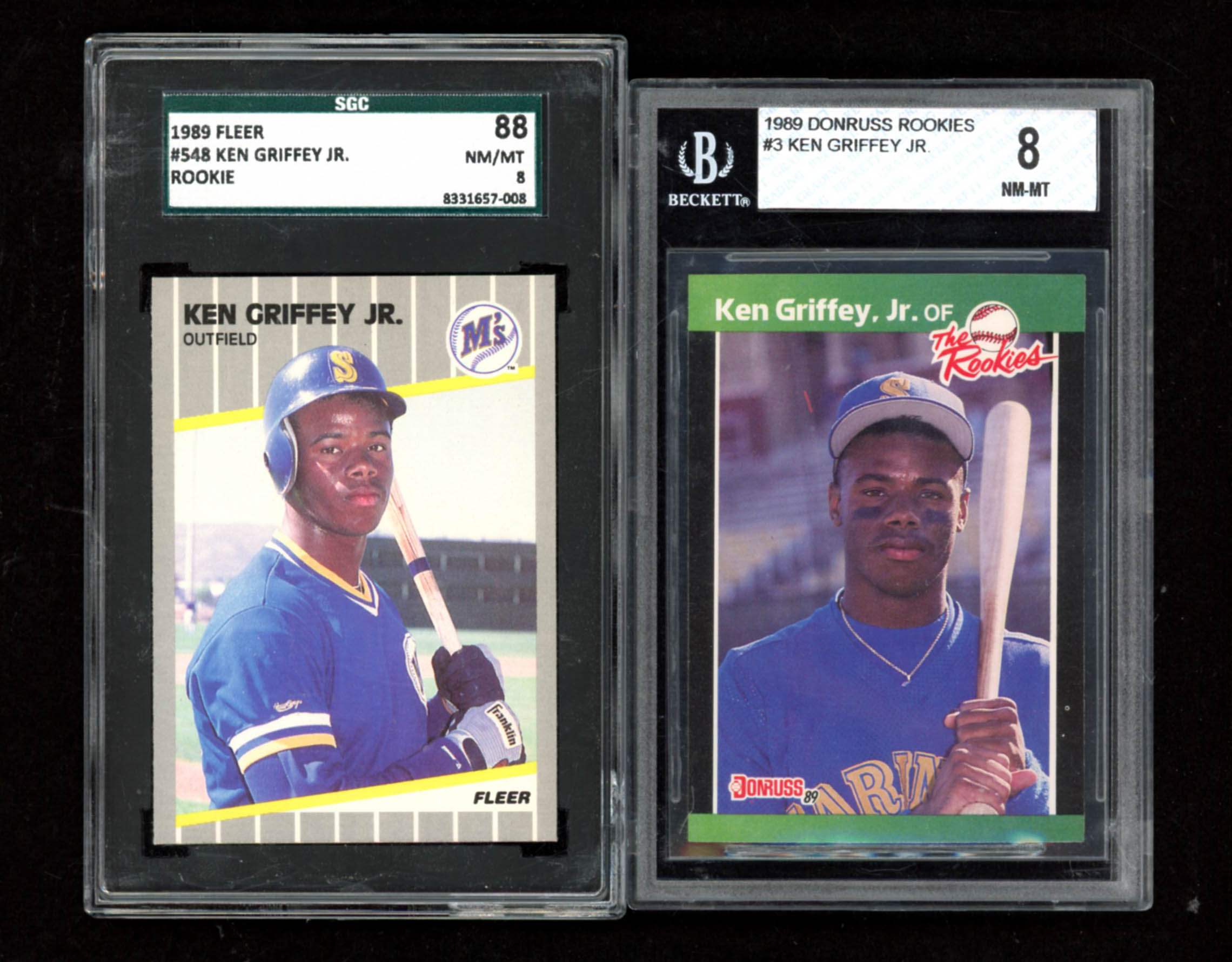 graded ken griffey jr rookie card Ken Griffey Jr Signed Mariners 1989 Donruss #33 Rookie Card BAS Graded –  Super Sports Center