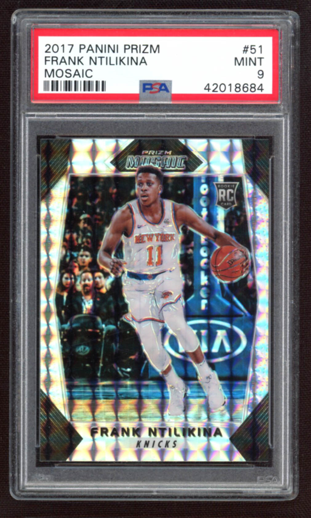 Frank Ntilikina 2017-18 Panini Prizm Mosaic #51 RC (PSA 9) at PristineAuction.com Frank Ntilikina 2017-18 Panini Prizm Mosaic #51 RC (PSA 9) at PristineAuction.com