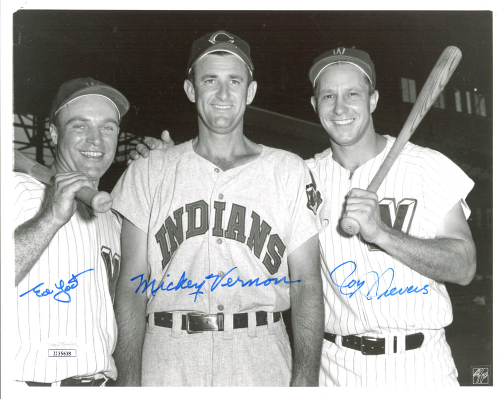 Ed Yost, Roy Sievers & Mickey Vernon Signed 8x10 Photo (JSA COA) at PristineAuction.com Ed Yost, Roy Sievers & Mickey Vernon Signed 8x10 Photo (JSA COA) at PristineAuction.com