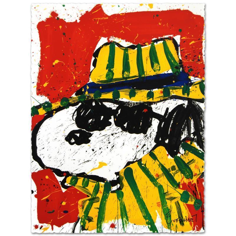 "It's the Hat That Makes the Dude" LE 22x30 Hand-Pulled Original Lithograph by Tom Everhart (Artova) at PristineAuction.com "It's the Hat That Makes the Dude" LE 22x30 Hand-Pulled Original Lithograph by Tom Everhart (Artova) at PristineAuction.com