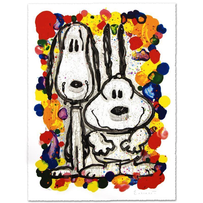 "Wait Watchers" LE 30x39 Hand-Pulled Original Lithograph by Tom Everhart (Artova) at PristineAuction.com "Wait Watchers" LE 30x39 Hand-Pulled Original Lithograph by Tom Everhart (Artova) at PristineAuction.com