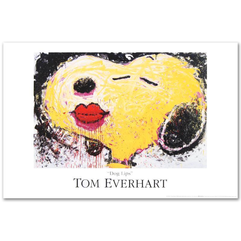 "Dog Lips" 36x24 Fine Art Poster by Tom Everhart at PristineAuction.com "Dog Lips" 36x24 Fine Art Poster by Tom Everhart at PristineAuction.com