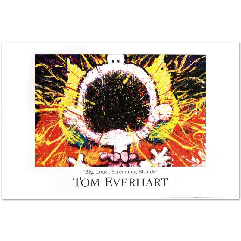 "Big Loud Screaming Blonde" 36x24 Fine Art Poster by Tom Everhart at PristineAuction.com "Big Loud Screaming Blonde" 36x24 Fine Art Poster by Tom Everhart at PristineAuction.com