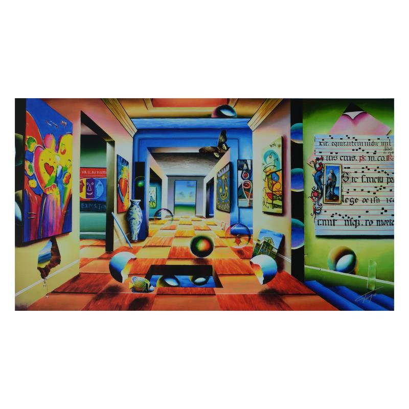 "A Room of Genius" LE 25x14 Giclee on Canvas by Ferjo (Artova) at PristineAuction.com "A Room of Genius" LE 25x14 Giclee on Canvas by Ferjo (Artova) at PristineAuction.com