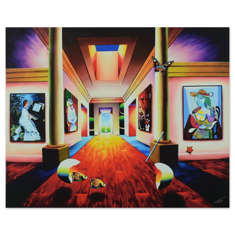 "Hallway of Grandeur" LE 36x30 Giclee on Gallery Wrapped Canvas by Ferjo (Artova) at PristineAuction.com "Hallway of Grandeur" LE 36x30 Giclee on Gallery Wrapped Canvas by Ferjo (Artova) at PristineAuction.com
