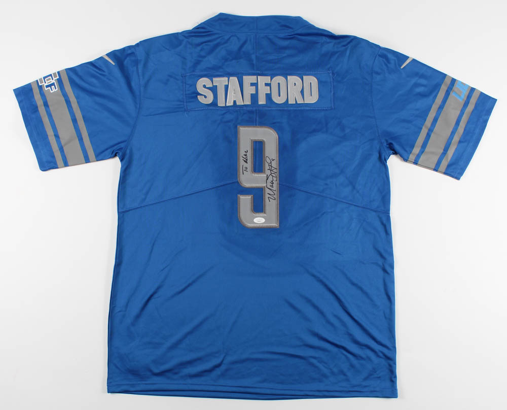 Matt Stafford Signed Lions Jersey (JSA COA) Pristine Auction
