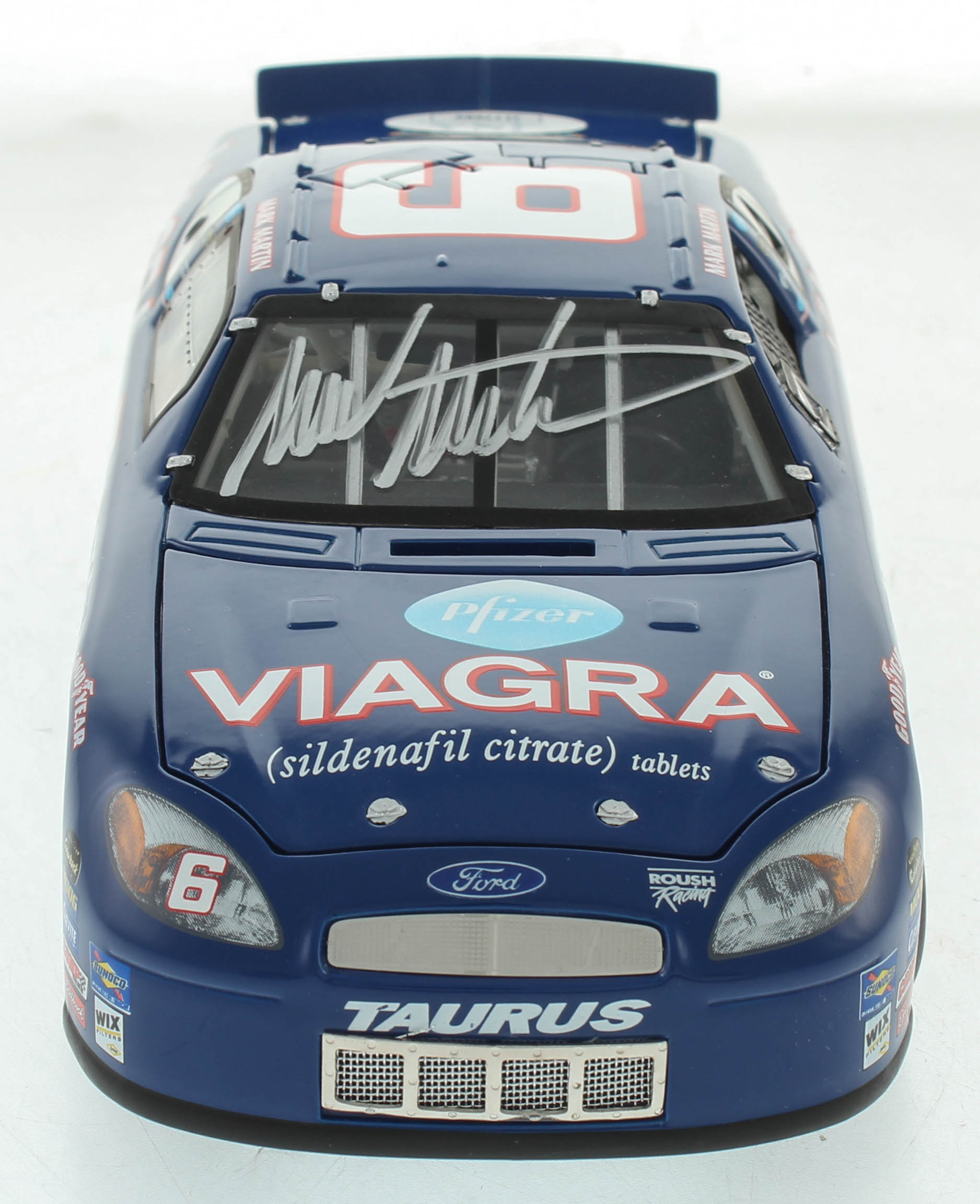 Mark Martin Signed LE #6 Viagra 2005 Ford Taurus 1:24 Diecast Car (JSA COA) at PristineAuction.com Mark Martin Signed LE #6 Viagra 2005 Ford Taurus 1:24 Diecast Car (JSA COA) at PristineAuction.com