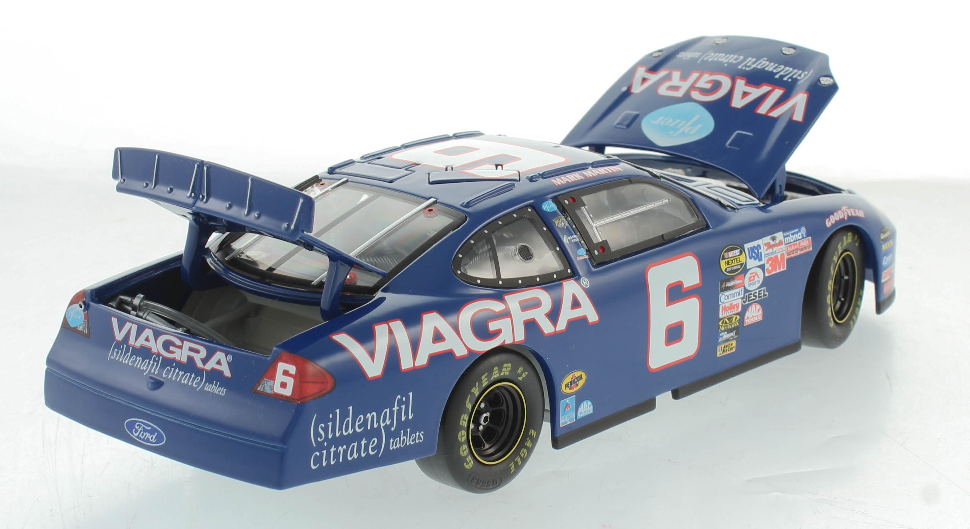 Mark Martin Signed LE #6 Viagra 2005 Ford Taurus 1:24 Diecast Car (JSA COA) at PristineAuction.com Mark Martin Signed LE #6 Viagra 2005 Ford Taurus 1:24 Diecast Car (JSA COA) at PristineAuction.com