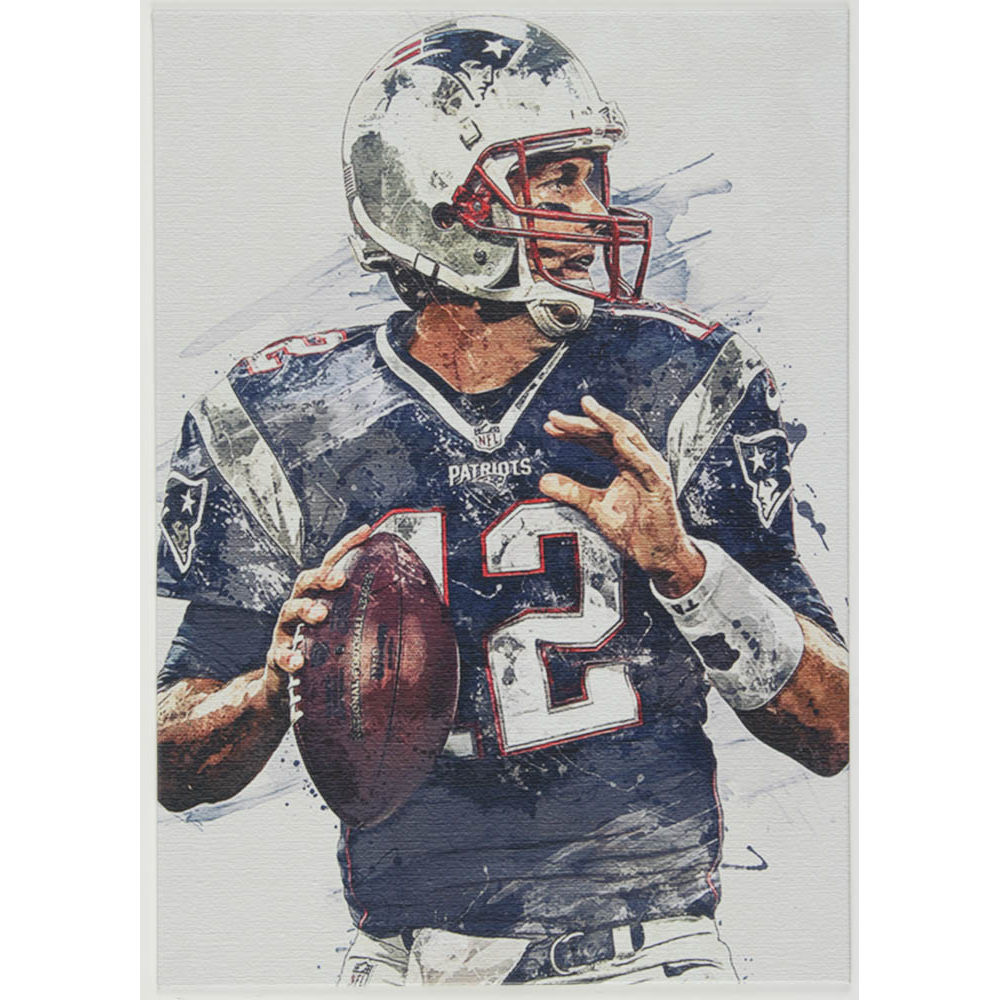 Tom Brady 12x17 Limited Edition Metal Art Print Pristine Auction