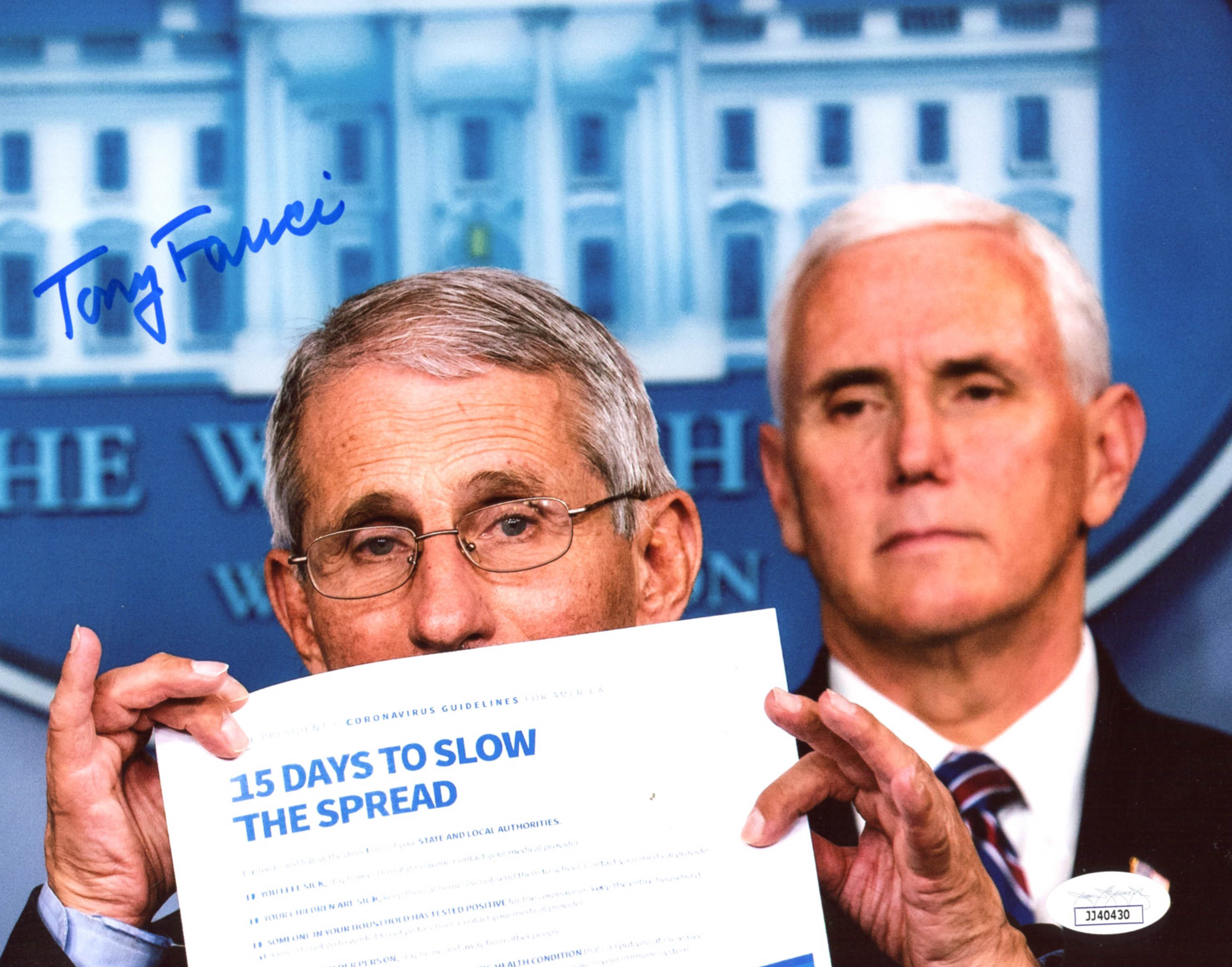 Dr. Anthony Fauci Signed 8x10 Photo (JSA COA) at PristineAuction.com Dr. Anthony Fauci Signed 8x10 Photo (JSA COA) at PristineAuction.com