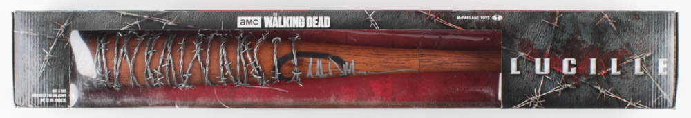 Jeffrey Dean Morgan Signed "The Walking Dead" Lucille Barbed Wire Baseball Bat (Radtke COA) at PristineAuction.com Jeffrey Dean Morgan Signed "The Walking Dead" Lucille Barbed Wire Baseball Bat (Radtke COA) at PristineAuction.com