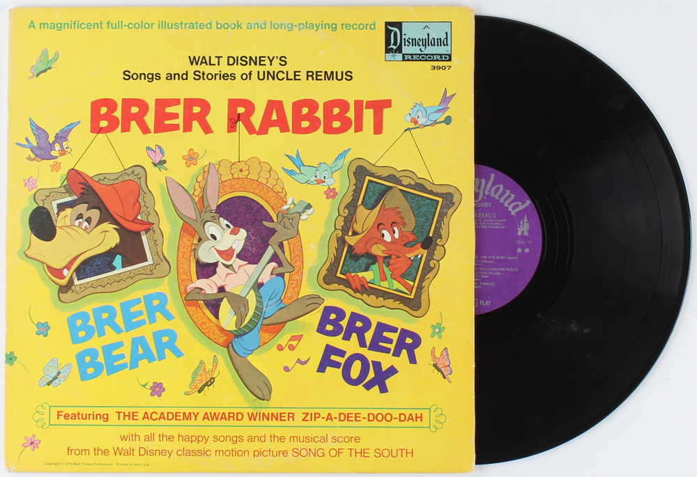1970 Disney Vintage "Brer Rabbit" Vinyl LP Record Album at PristineAuction.com 1970 Disney Vintage "Brer Rabbit" Vinyl LP Record Album at PristineAuction.com