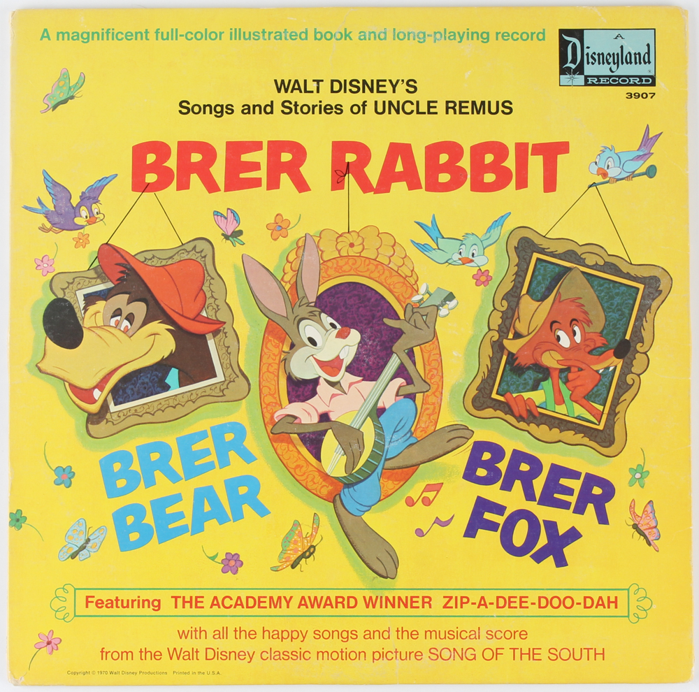 1970 Disney Vintage "Brer Rabbit" Vinyl LP Record Album at PristineAuction.com 1970 Disney Vintage "Brer Rabbit" Vinyl LP Record Album at PristineAuction.com