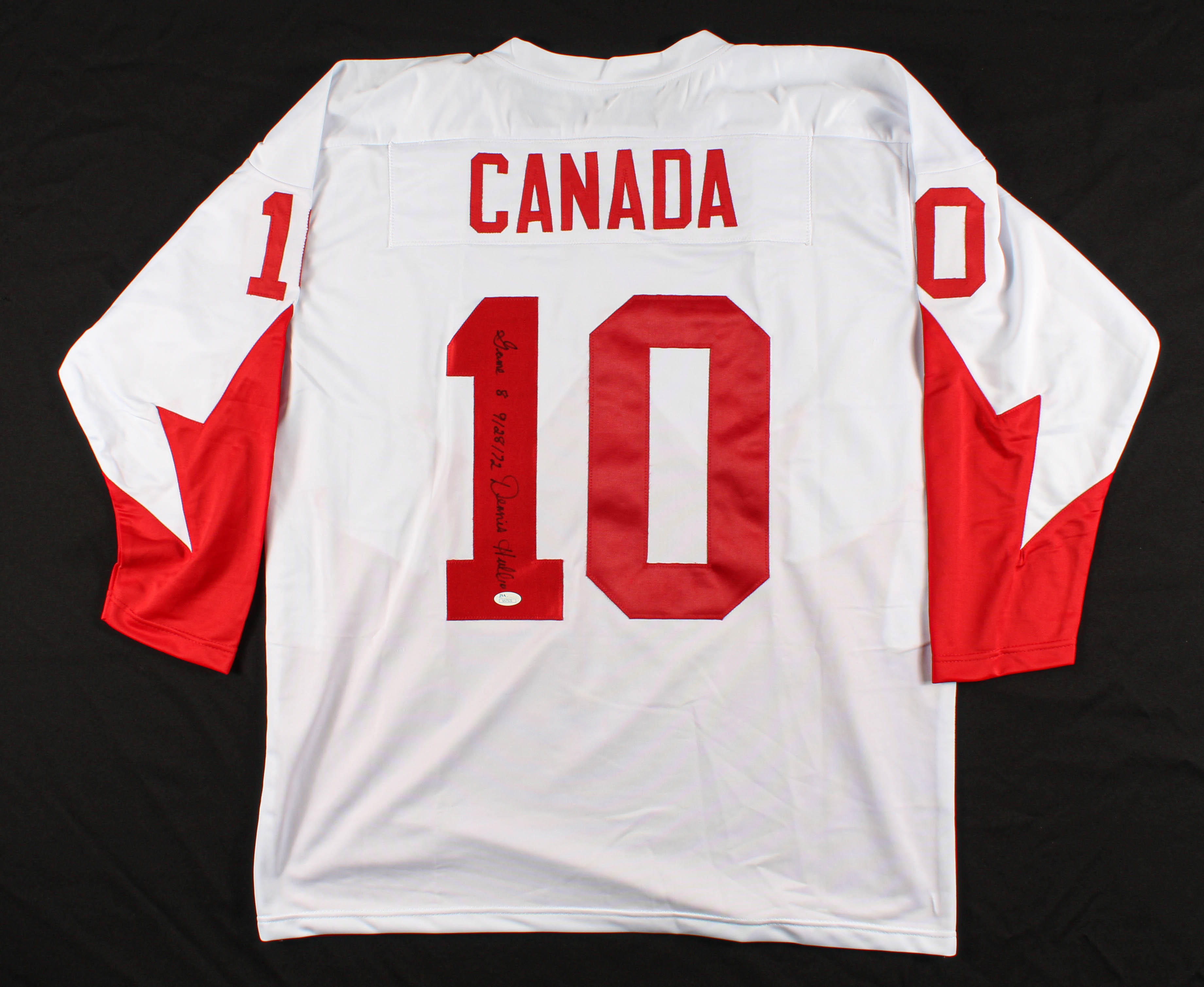 Dennis Hull Signed Jersey Inscribed "Game 8 & 9/28/72" (JSA COA) at PristineAuction.com Dennis Hull Signed Jersey Inscribed "Game 8 & 9/28/72" (JSA COA) at PristineAuction.com