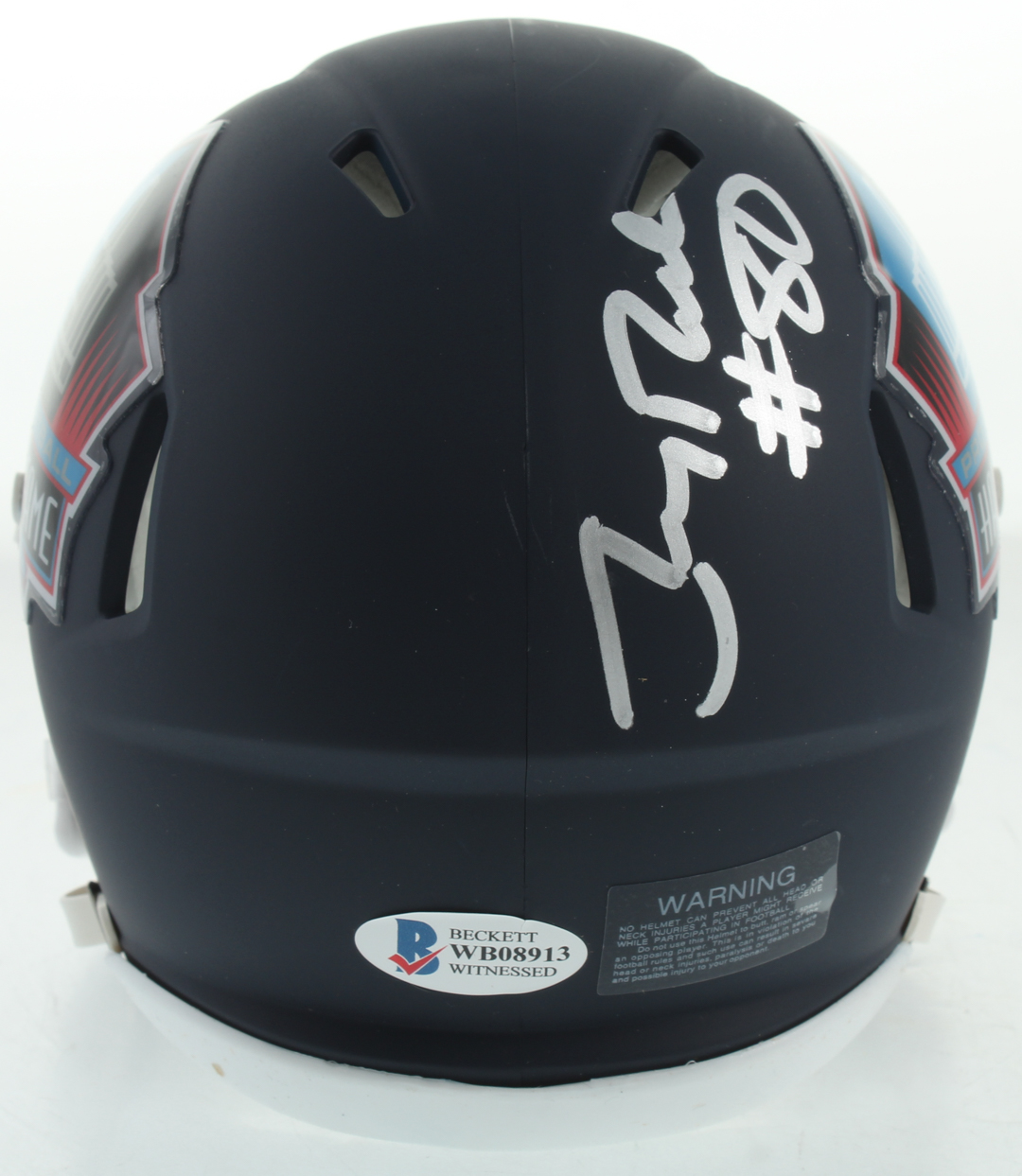 Jerry Rice Signed Pro Football Hall of Fame Matte Navy Speed Mini Helmet (Beckett COA) at PristineAuction.com Jerry Rice Signed Pro Football Hall of Fame Matte Navy Speed Mini Helmet (Beckett COA) at PristineAuction.com