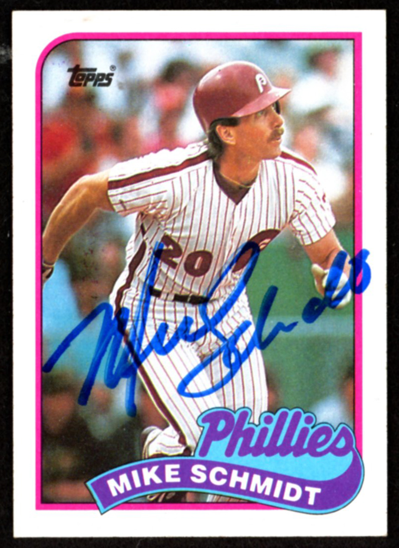 Mike Schmidt Signed 1989 Topps #100 (JSA COA) at PristineAuction.com Mike Schmidt Signed 1989 Topps #100 (JSA COA) at PristineAuction.com