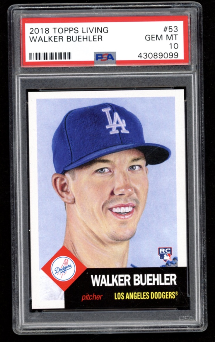 Walker Buehler 2018 Topps Living #53 (PSA 10) at PristineAuction.com Walker Buehler 2018 Topps Living #53 (PSA 10) at PristineAuction.com
