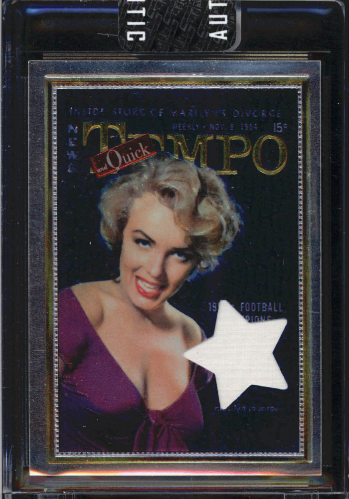 Marilyn Monroe Chrome Insert Card w/ Personally Owned Bed Sheet Swatch ...