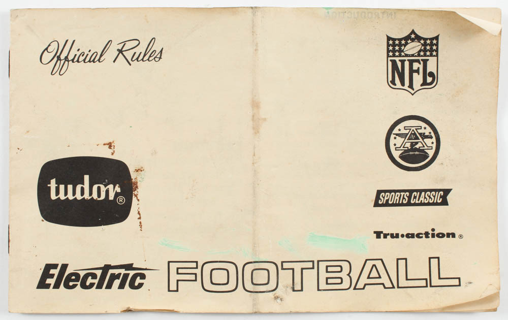 1968 Tudor Electric Football Board Game at PristineAuction.com 1968 Tudor Electric Football Board Game at PristineAuction.com