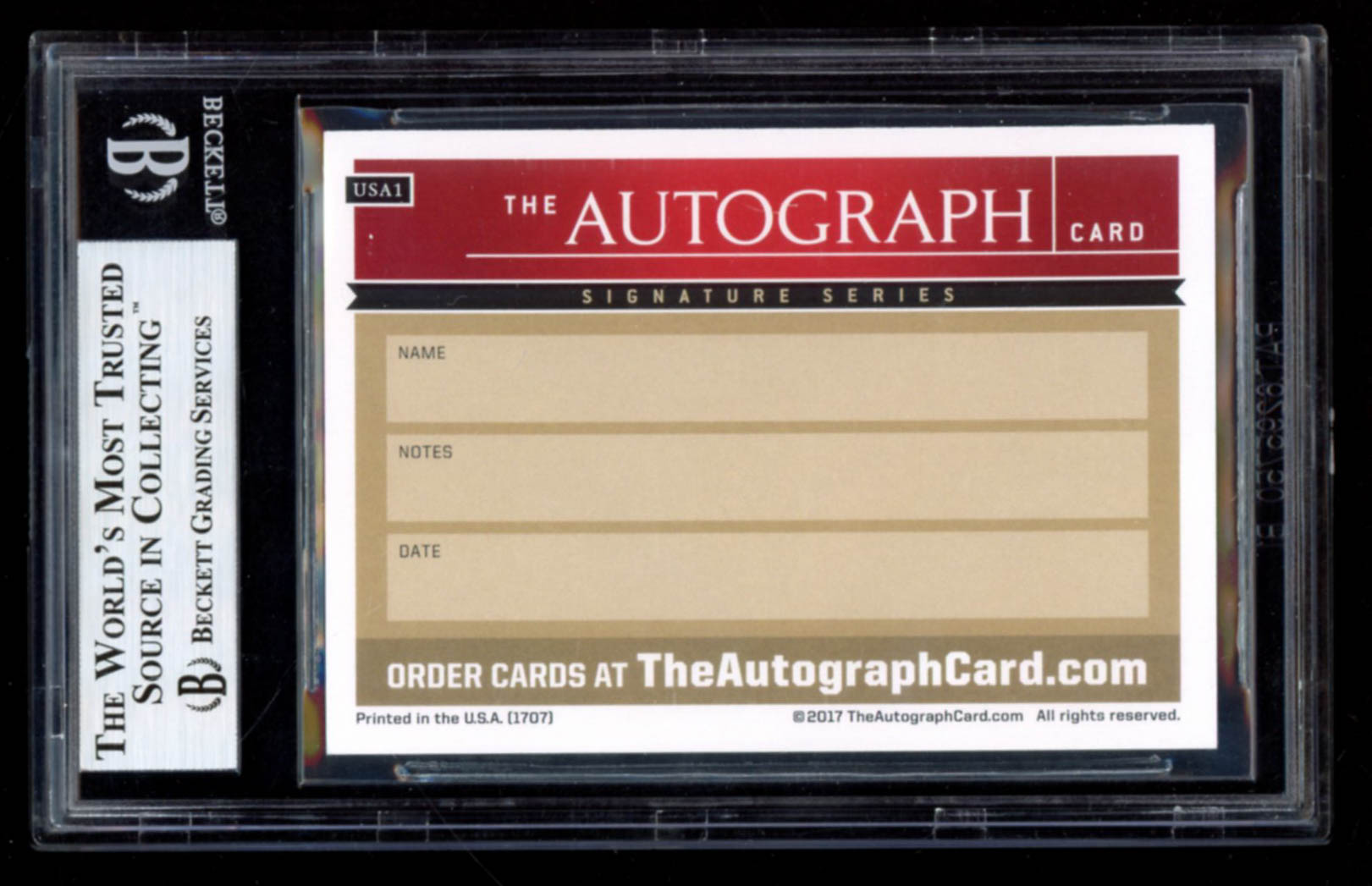 Bob Dole & Elizabeth Dole Signed 2017 The Autograph Card Signature Series #USA1 (BGS Encapsulated) at PristineAuction.com Bob Dole & Elizabeth Dole Signed 2017 The Autograph Card Signature Series #USA1 (BGS Encapsulated) at PristineAuction.com
