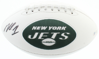 Michael Vick Signed Jets Logo Football (Beckett) at PristineAuction.com