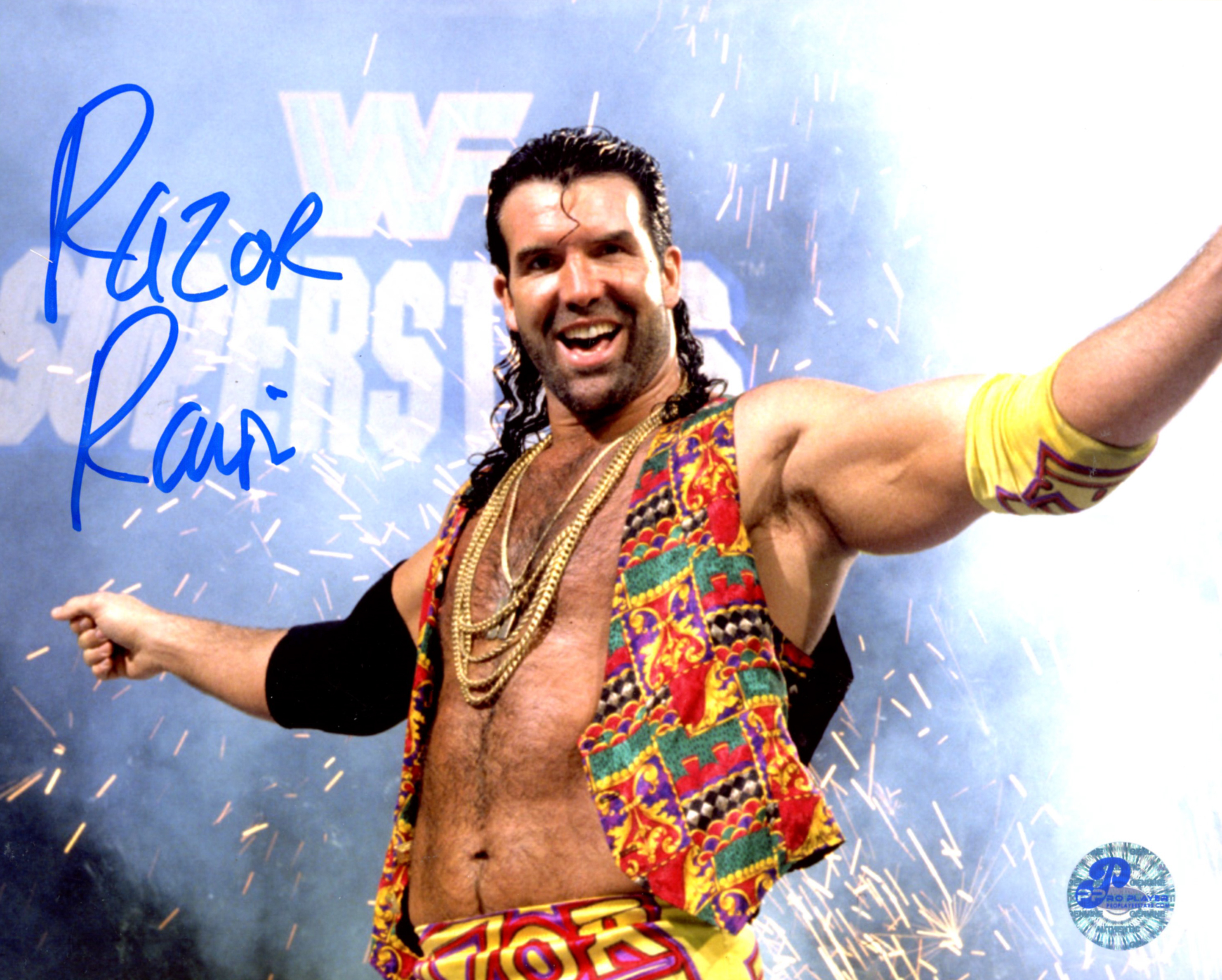 Razor Ramon Autograph Razor Ramon Signed WWE 8x10 Photo (Pro Player Hologram) | Pristine Auction