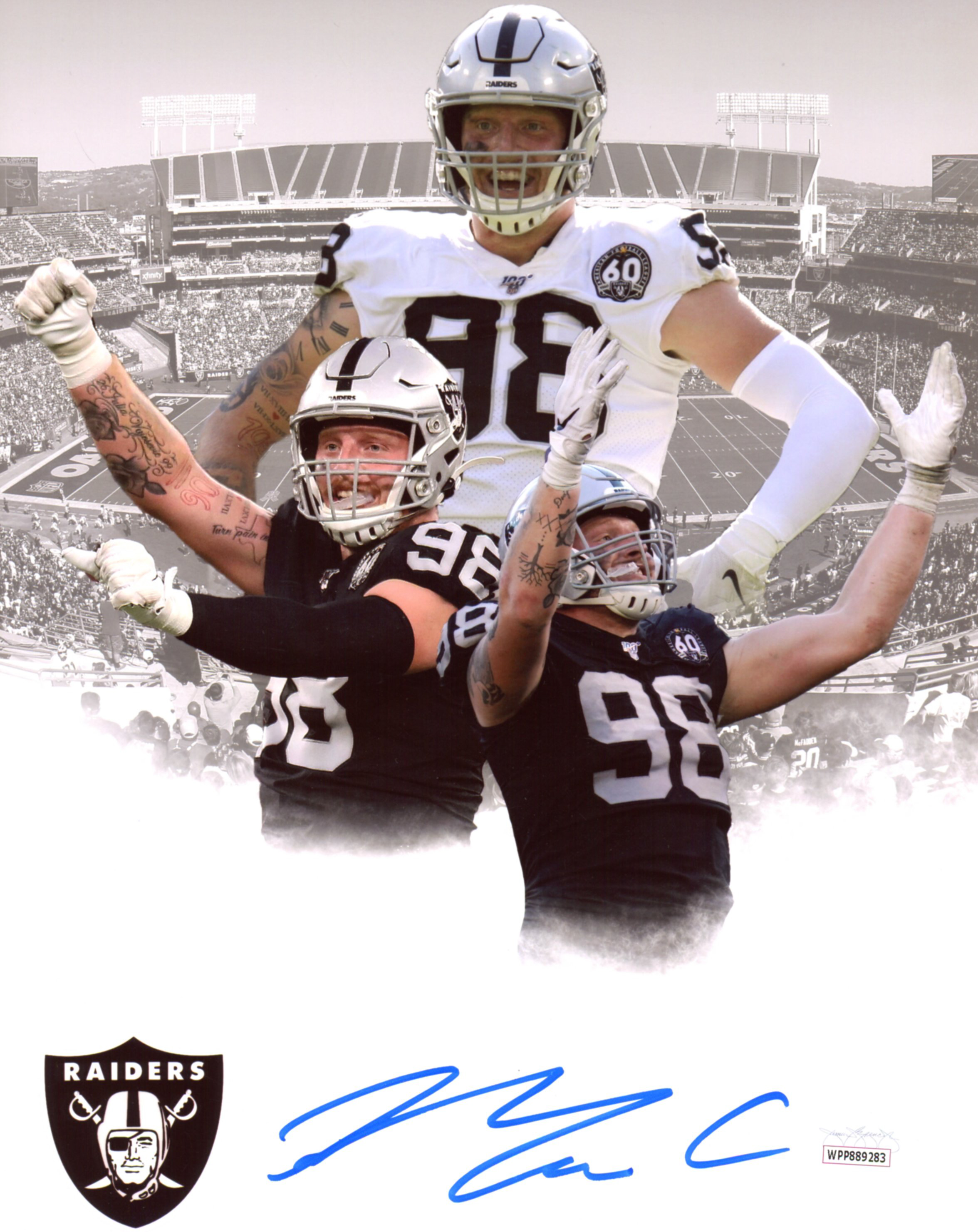 Maxx Crosby Signed Raiders 8x10 Photo (JSA COA) at PristineAuction.com Maxx Crosby Signed Raiders 8x10 Photo (JSA COA) at PristineAuction.com