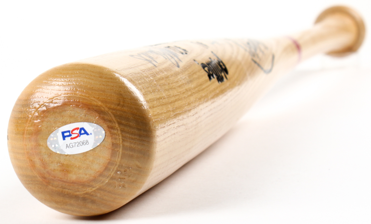 Phillies Retired Numbers Baseball Bat Signed by (4) with Mike Schmidt, Steve Carlton, Richie Ashburn & Robin Roberts (PSA LOA) at PristineAuction.com Phillies Retired Numbers Baseball Bat Signed by (4) with Mike Schmidt, Steve Carlton, Richie Ashburn & Robin Roberts (PSA LOA) at PristineAuction.com