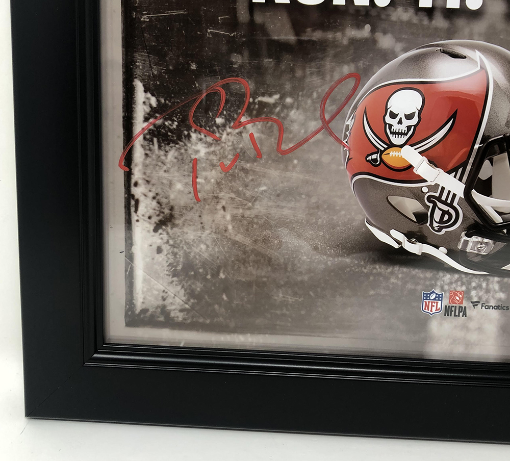 Tom Brady & Rob Gronkowski Signed Buccaneers 15x17 Custom Framed Photo (Fanatics Hologram & Radtke Hologram) at PristineAuction.com Tom Brady & Rob Gronkowski Signed Buccaneers 15x17 Custom Framed Photo (Fanatics Hologram & Radtke Hologram) at PristineAuction.com