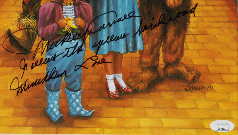 Mickey Carroll Signed "Wizard Of Oz" 16x20 Custom Matted Photo Display Inscribed "Follow The Yellow Brick Road" & "Munchkin Love" (JSA COA) at PristineAuction.com Mickey Carroll Signed "Wizard Of Oz" 16x20 Custom Matted Photo Display Inscribed "Follow The Yellow Brick Road" & "Munchkin Love" (JSA COA) at PristineAuction.com