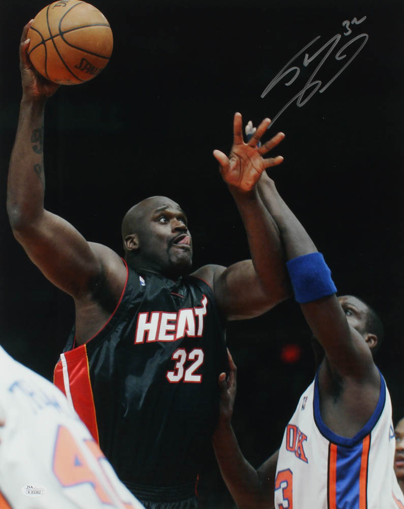 Shaquille O'Neal Signed Heat 16x20 Photo (JSA COA) at PristineAuction.com Shaquille O'Neal Signed Heat 16x20 Photo (JSA COA) at PristineAuction.com
