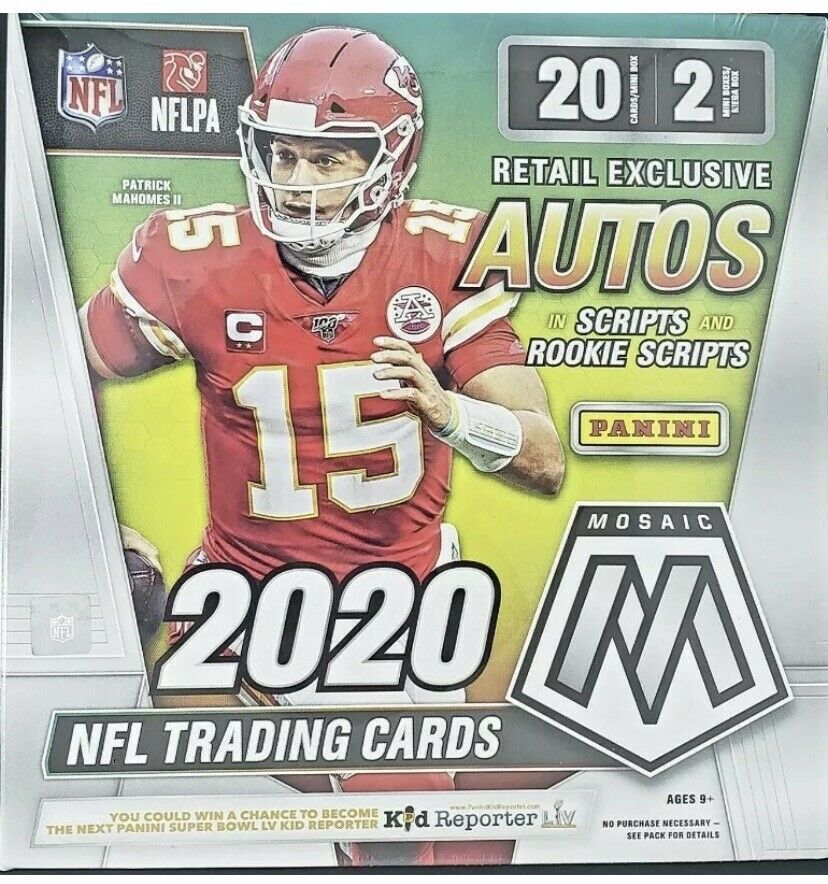 2020 Panini Mosaic Football Mega Box of (10) Packs at PristineAuction.com 2020 Panini Mosaic Football Mega Box of (10) Packs at PristineAuction.com